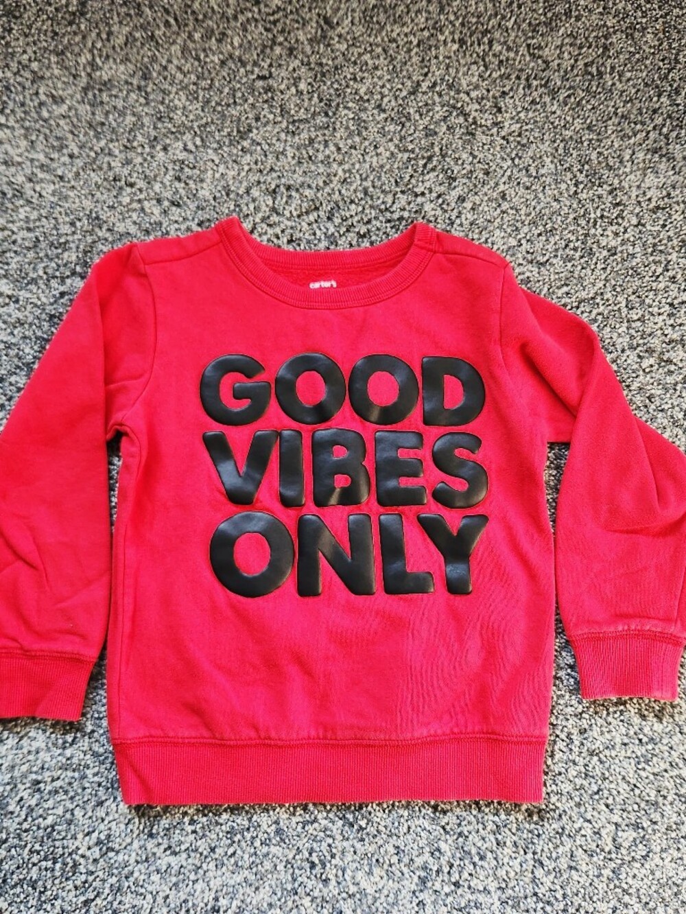 Carter’s Kid Red Long Sleeve Sweatshirt - Size 8